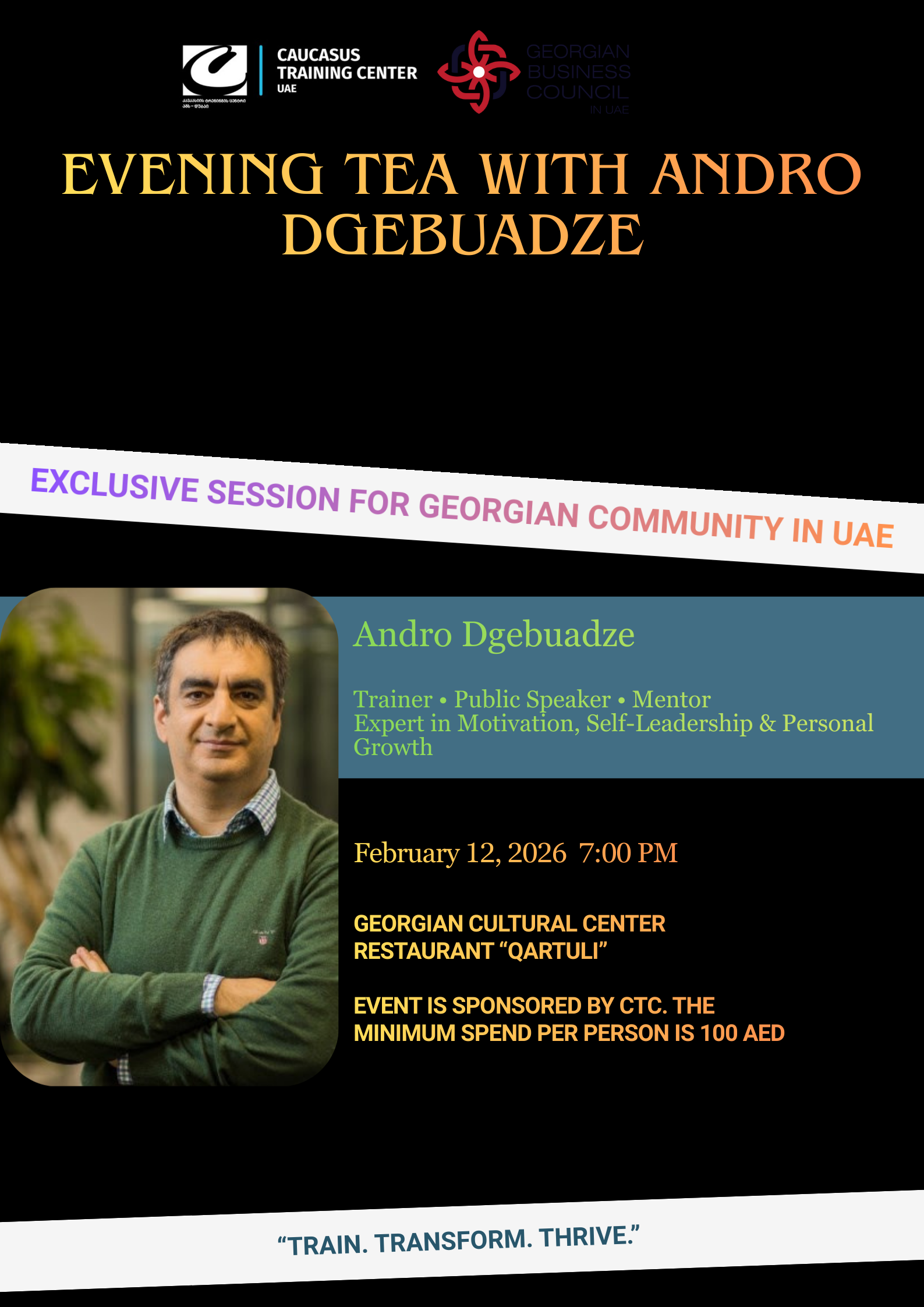 Evening Tea with Andro Dgebuadze